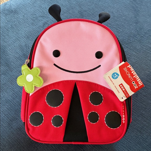 NWT✨Skip Hop Zoo Insulated Lunch Bag: 🌸 Lady Bug - Picture 1 of 8